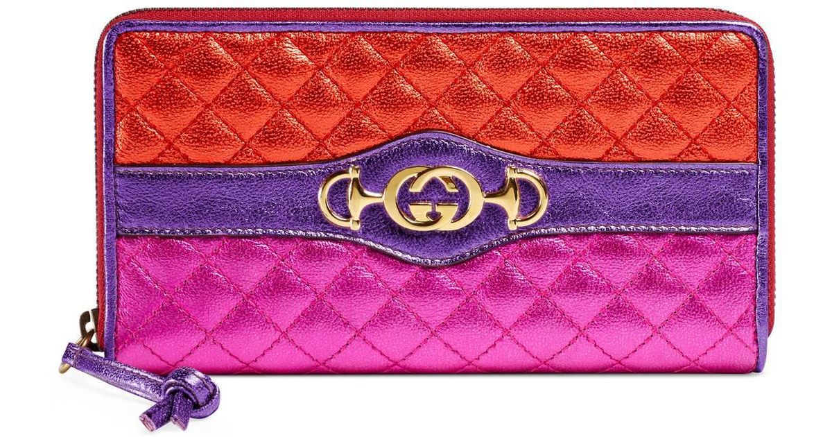 purple gucci wallet