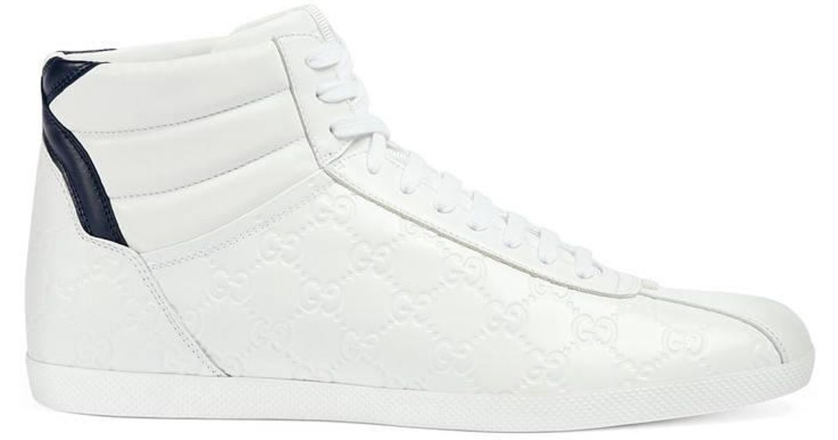 gucci signature high top sneakers