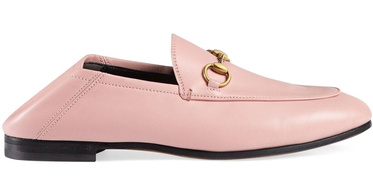 Gucci Leather Horsebit Loafer in Light Pink (Pink) Lyst