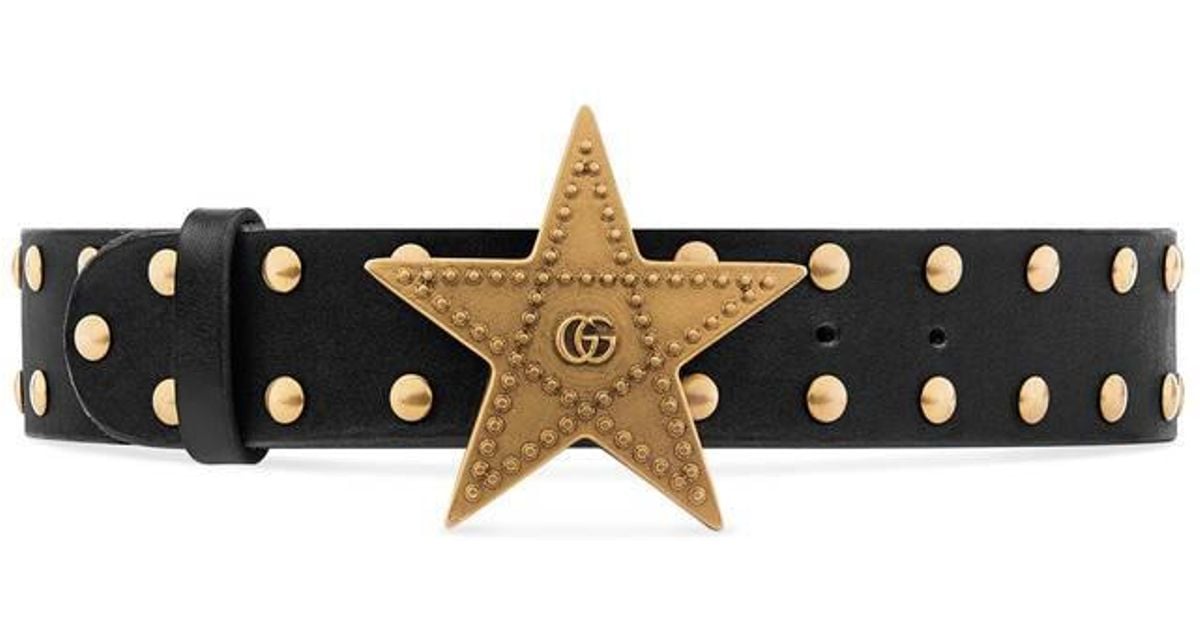 star gucci belt