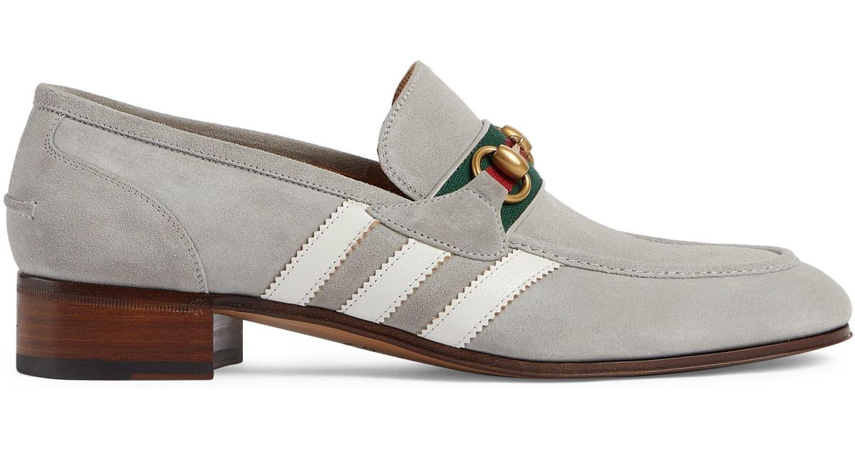 Gucci Adidas X Men's Loafer in Gray for Men | Lyst