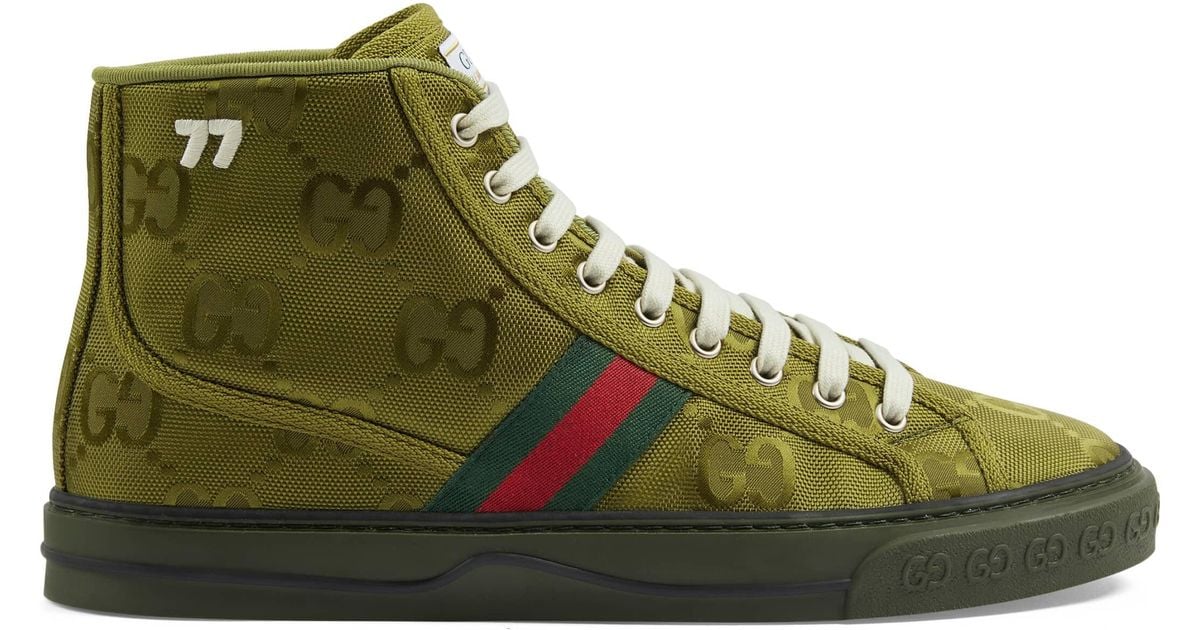 Gucci 675111 H9H70 3260 Off The Grid Men's Shoes Green Recycled Fabric –  AmbrogioShoes