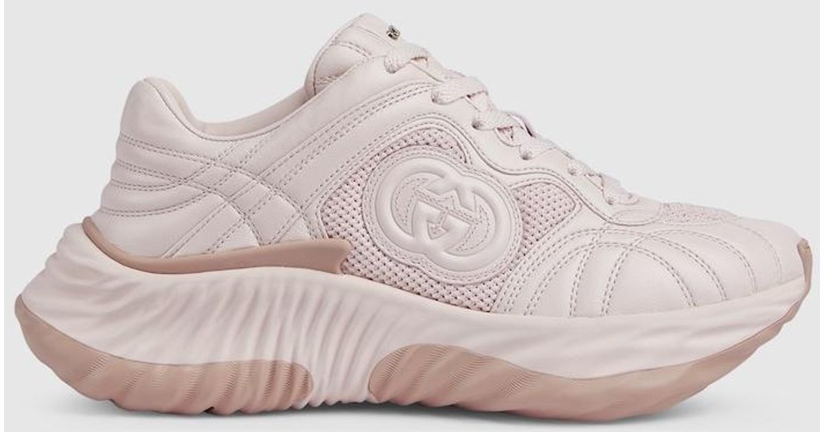 Gucci Ripple Trainer in Pink | Lyst