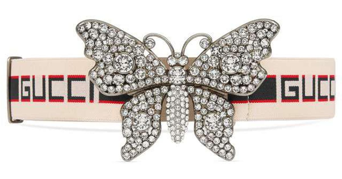 gucci women's butterfly belt
