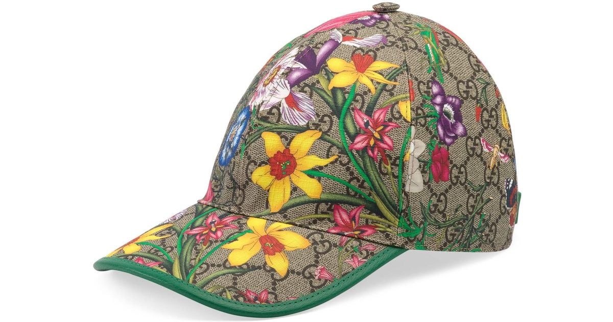 Gucci Online Exclusive GG Flora Baseball Hat in Natural for Men | Lyst  Australia