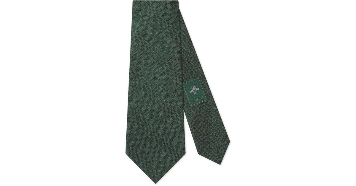 gucci tie grey