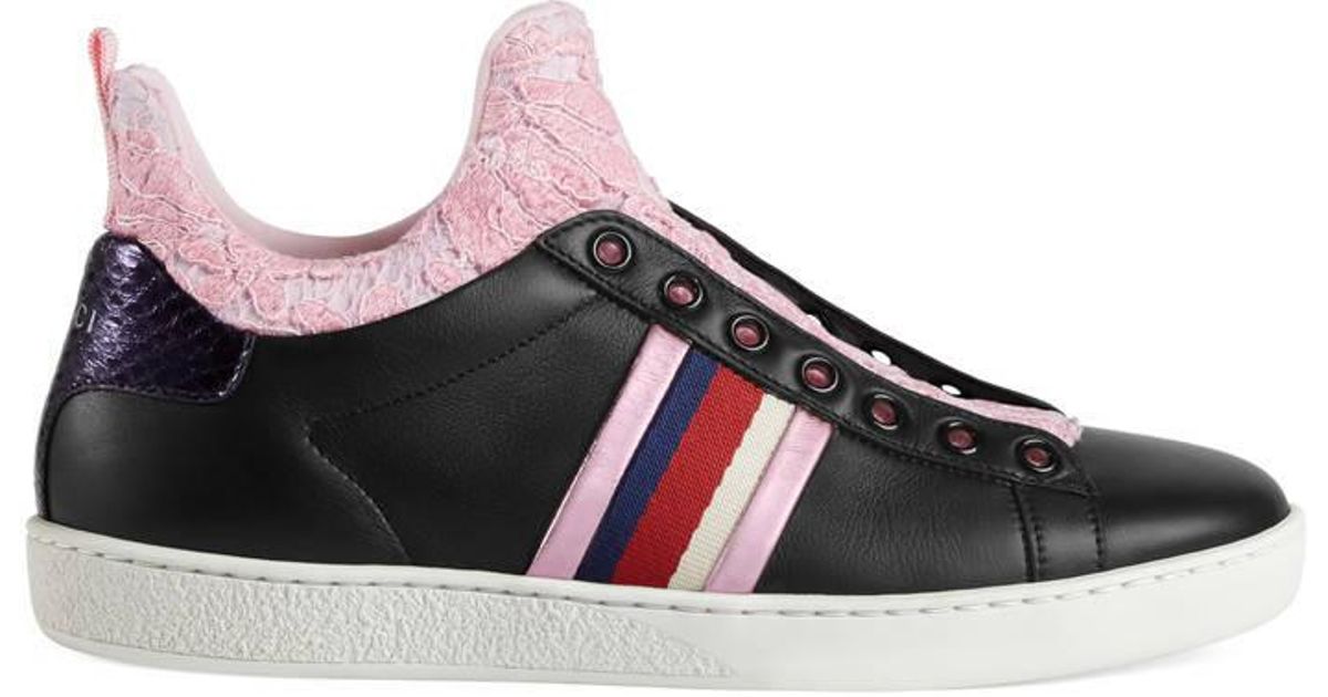 gucci lace sneakers