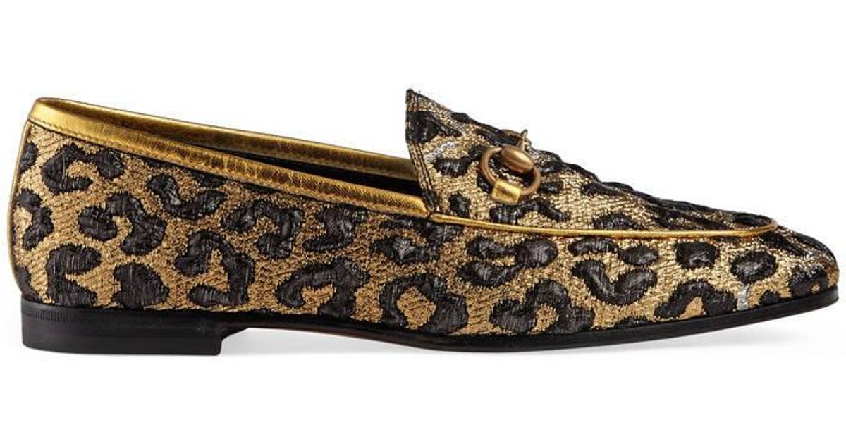 gucci jacquard loafers