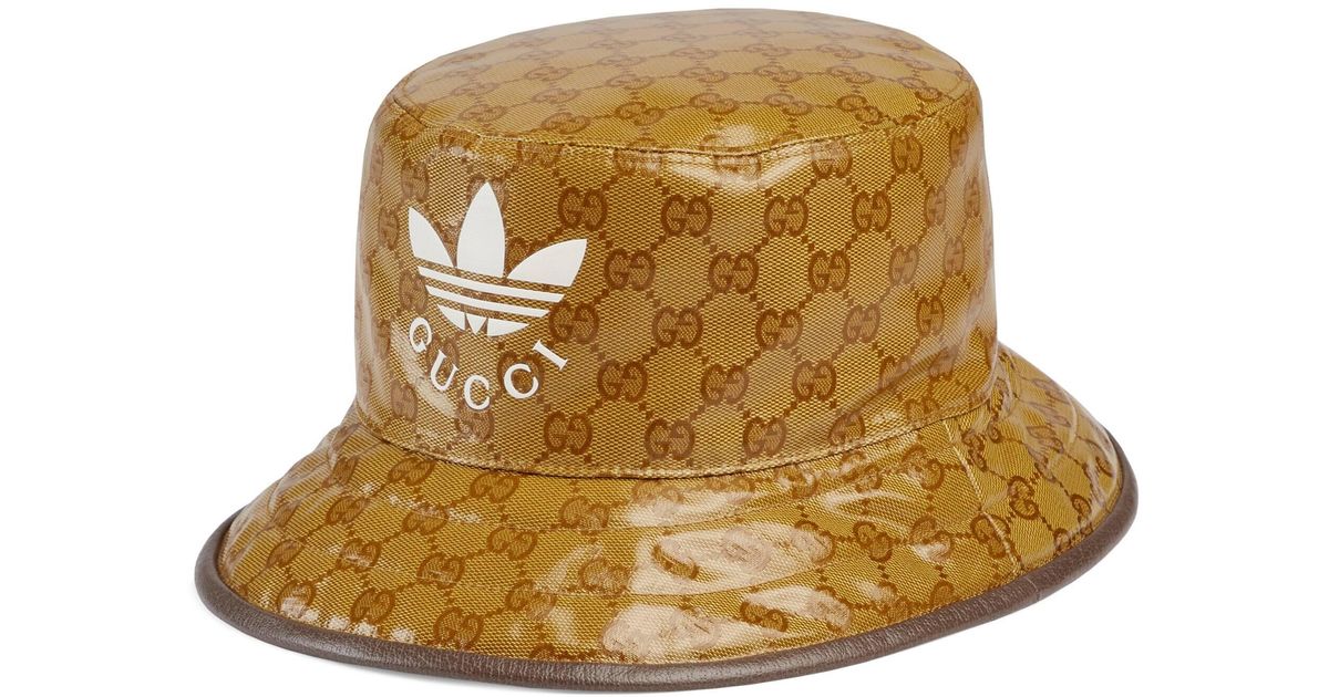Gucci Canvas Adidas X Bucket Hat in Brown Lyst Canada