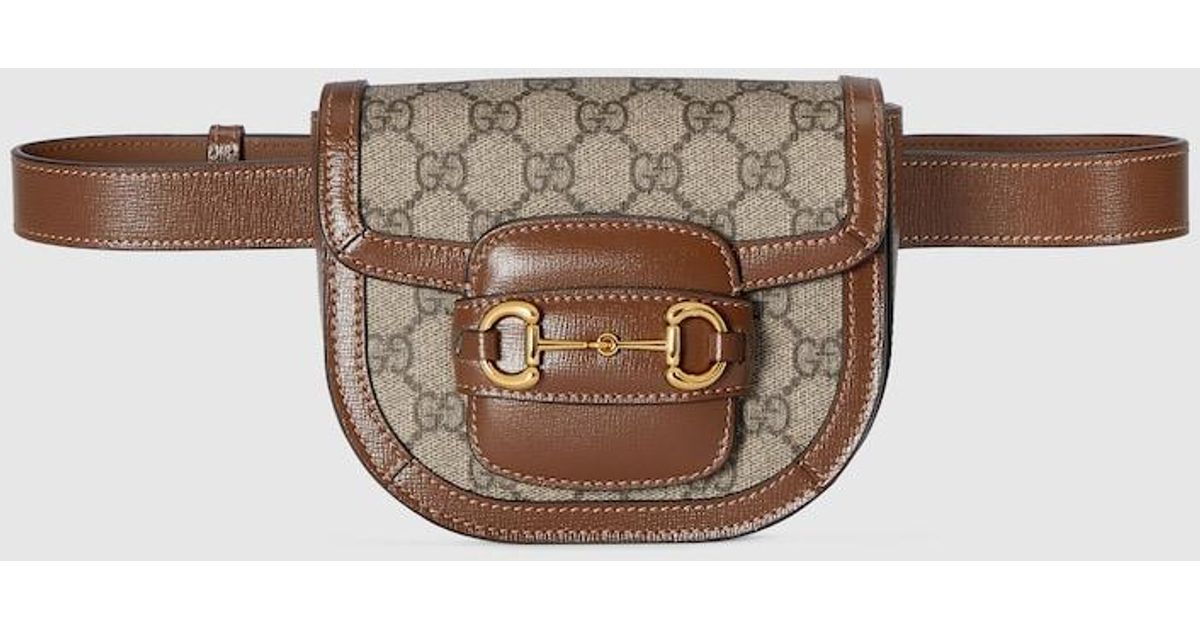 Gucci Horsebit 1955 Rounded Belt Bag in Brown | Lyst display picture 2