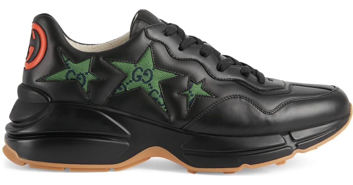 men's rhyton leather sneaker with wave