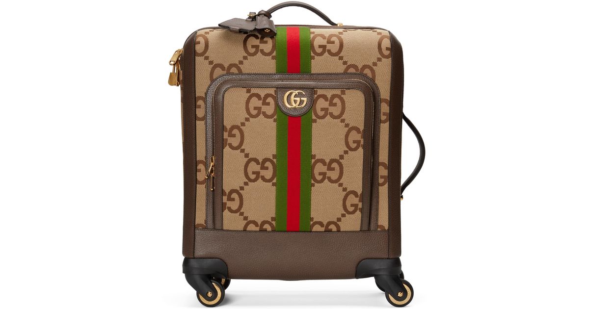 Maleta pequeña con gg jumbo Gucci de Lona de color Neutro para hombre | Lyst