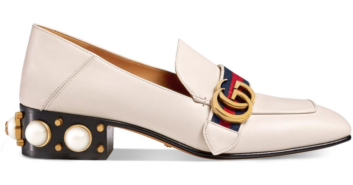 gucci loafer with heel