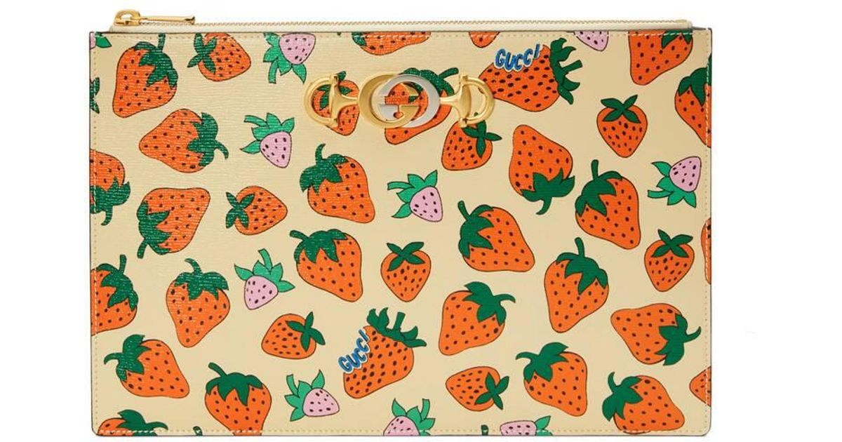 Zumi Strawberry Pouch Clutch Bag 