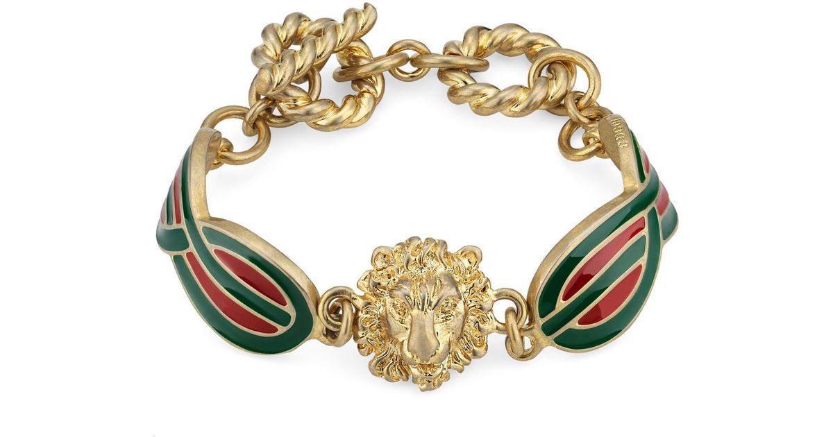 Gucci Metal Bracelet With Enamel 