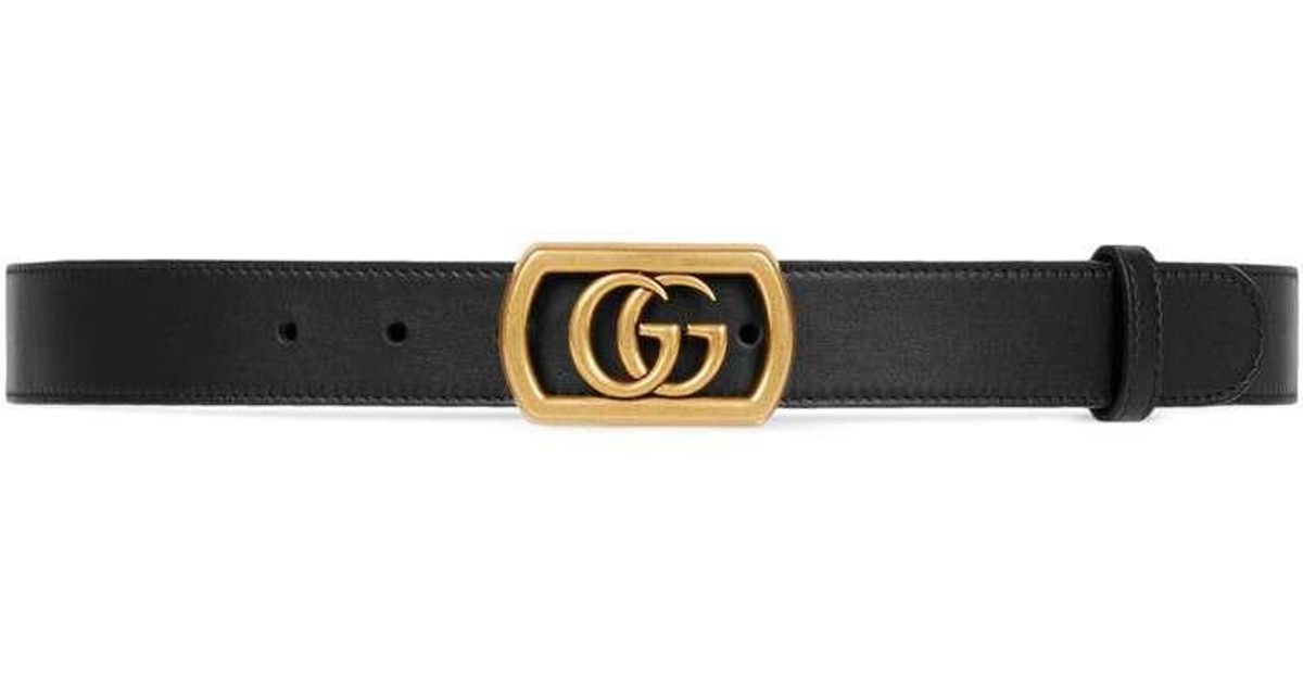 gucci framed double g belt
