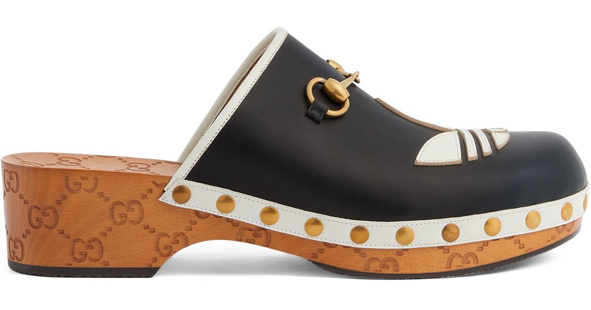 Gucci Adidas X Men's Leather Clog in Black for Men Lyst Canada