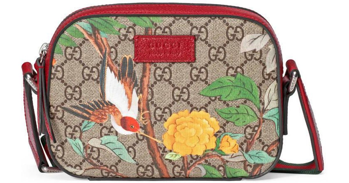 Gucci Canvas Tian Gg Supreme Shoulder Bag in Beige (Natural) - Lyst