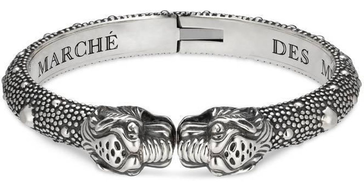 Double Tiger Head Sterling Silver Bracelet | eBay