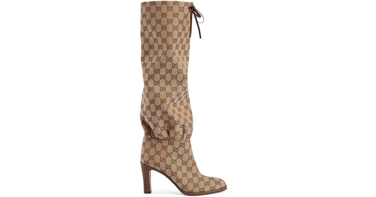gucci canvas boots