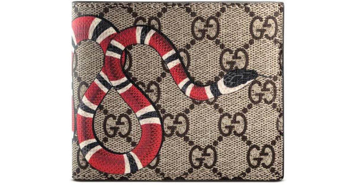 snake print gucci wallet
