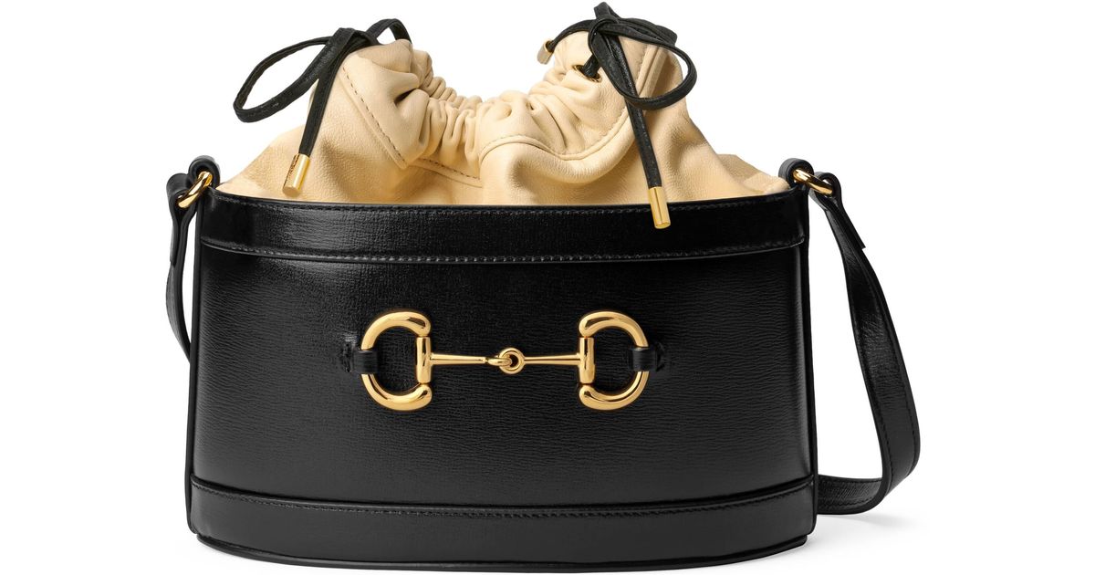 Gucci Horsebit 1955 Bucket Bag in Black Lyst