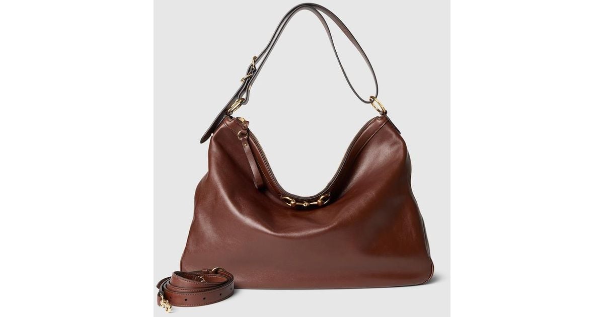 Gucci Starlet Large Shoulder Bag in Brown | Lyst UK