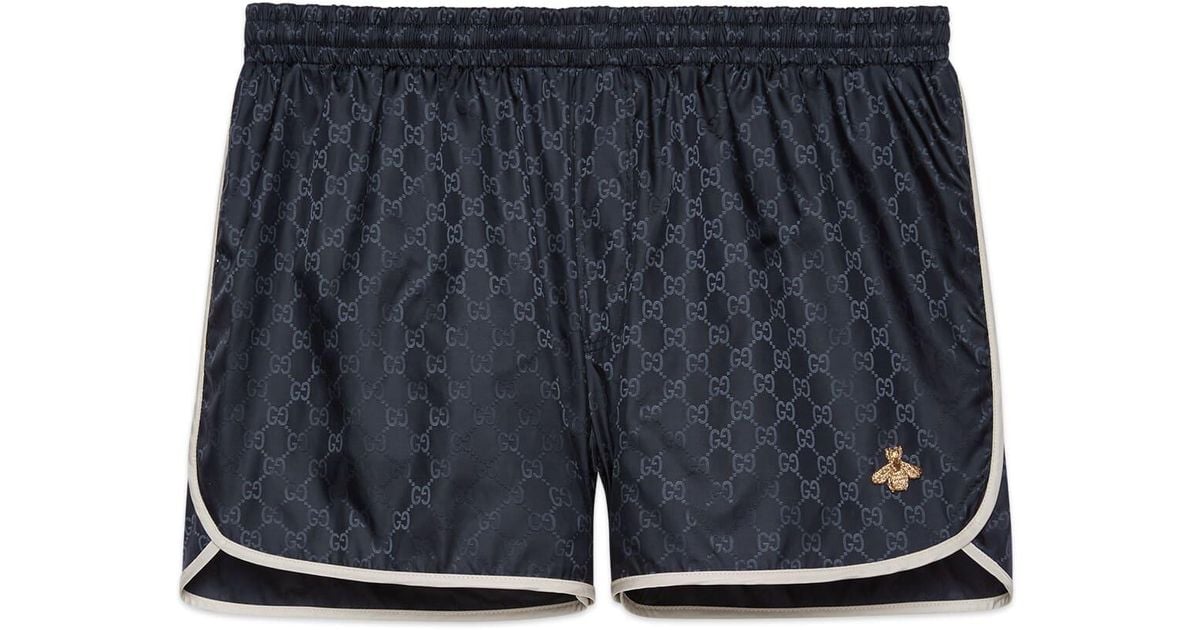 Jacquard Shorts Navy Blue Gucci Shorts Cheap Swim Shorts With Mała
