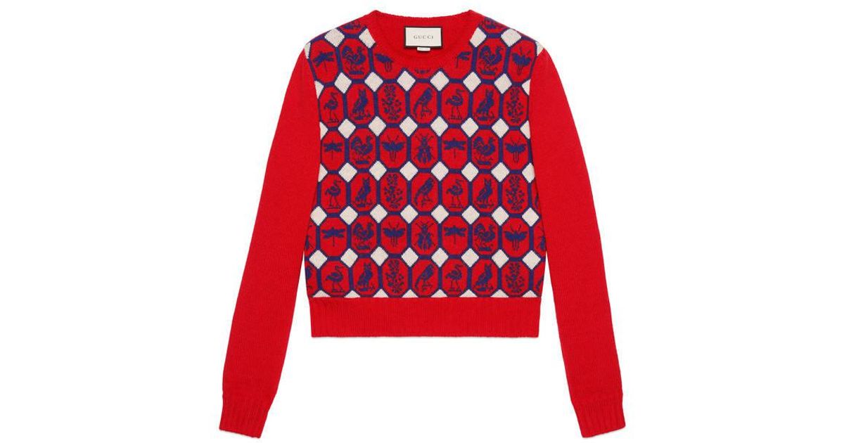 gucci animal sweater