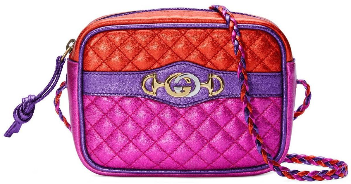 gucci laminated leather mini bag