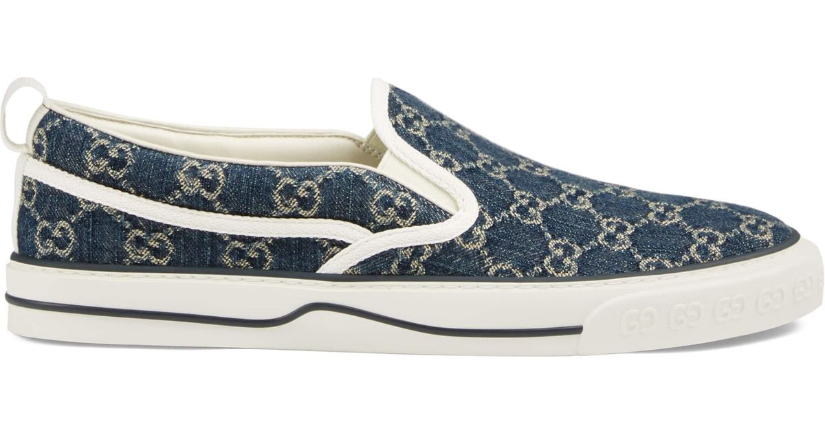 gucci-Blue-Tennis-1977-Slip-on  display picture 1