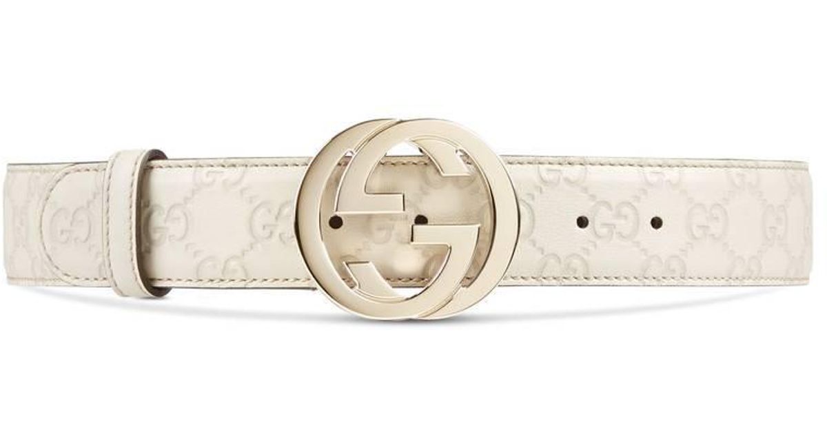 white belt gucci