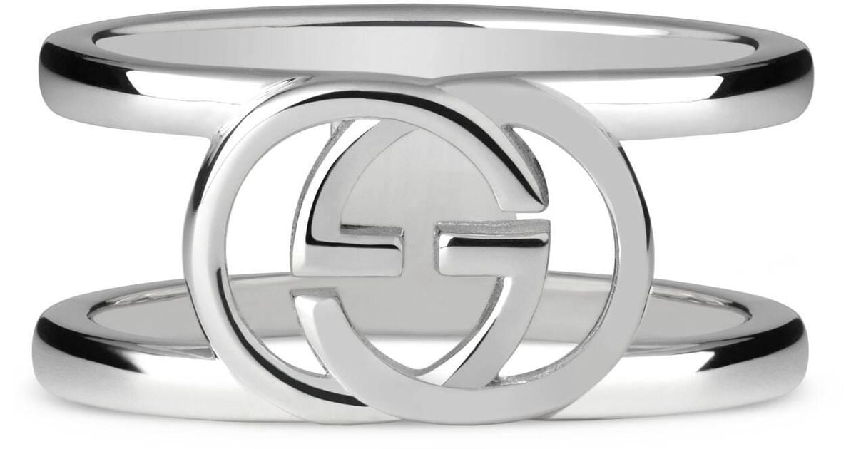 Gucci wide ring with interlocking g motif hotsell