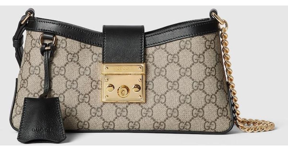 Gucci Padlock Small Shoulder Bag in Natural | Lyst