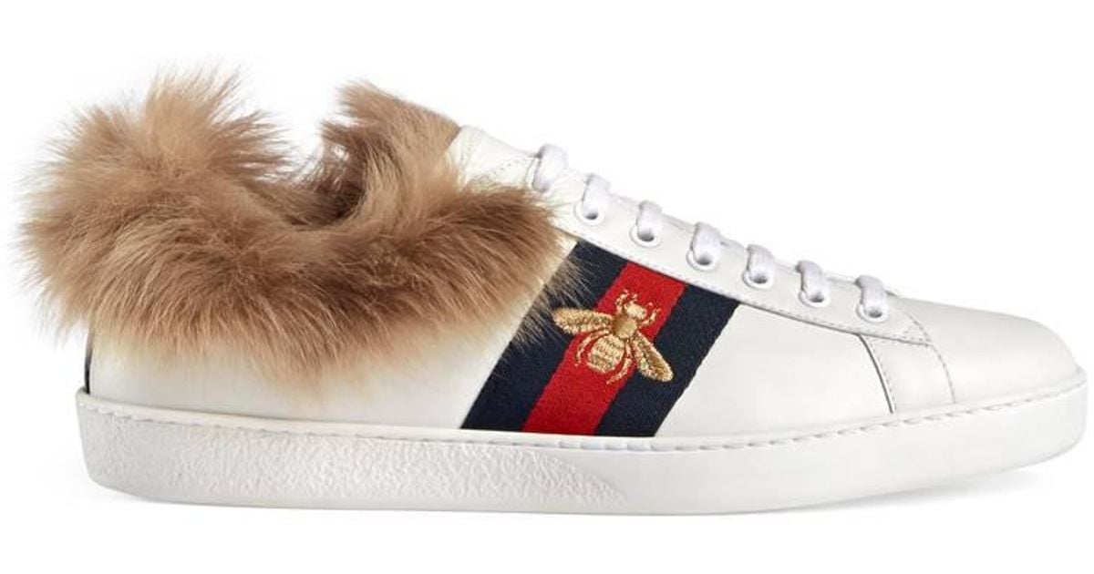 gucci ace sneaker with wool