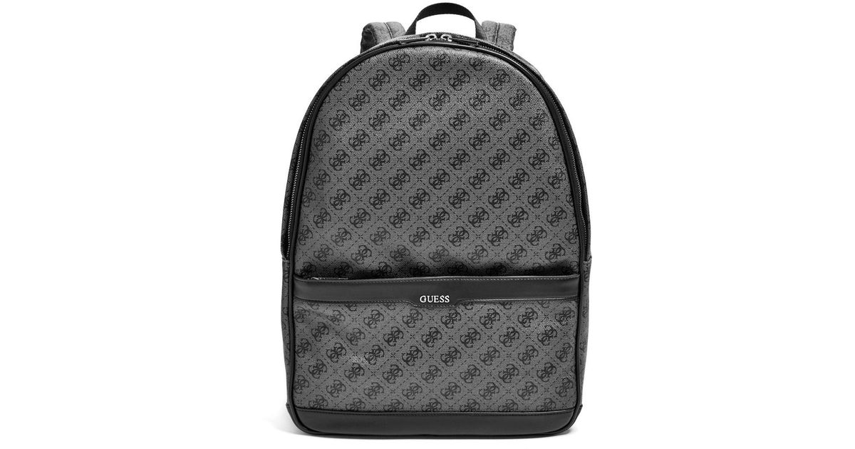 guess kevin logo print backpack