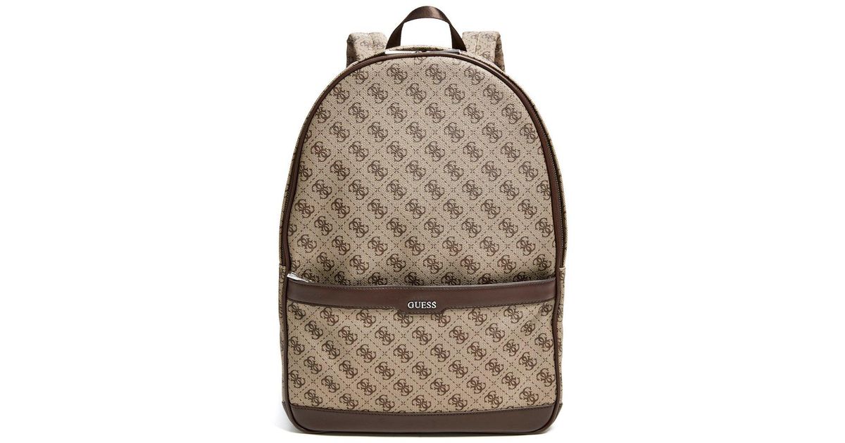 guess kevin logo print backpack