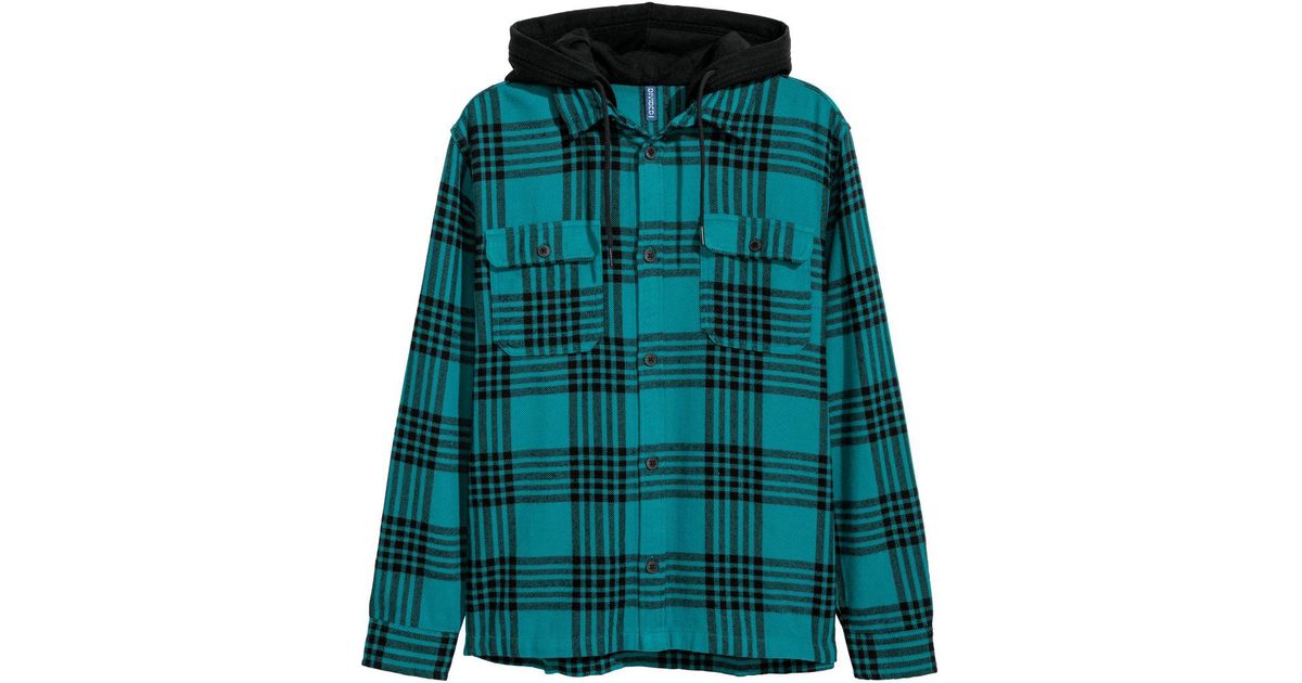 hooded flannel h&m