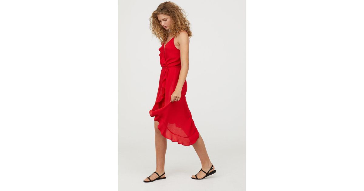 H And M Red Wrap Dress Best Sale, UP TO 54% OFF | www.loop-cn.com