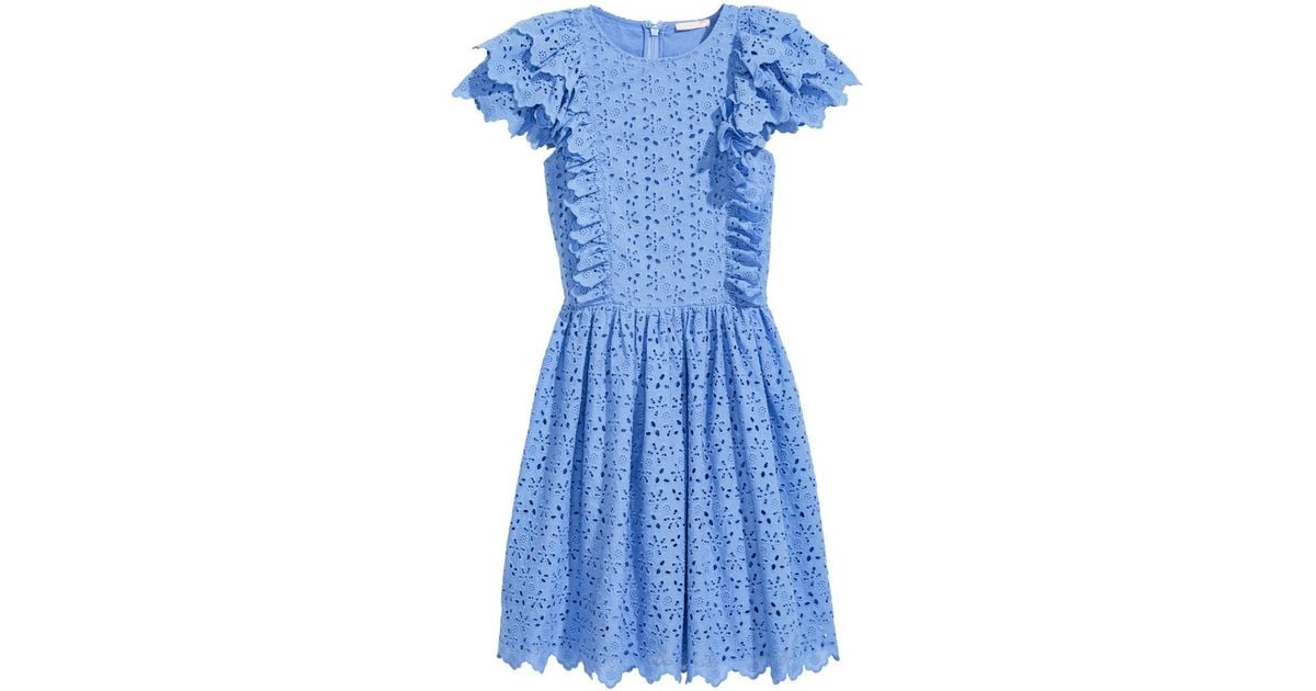 h and m broderie dress