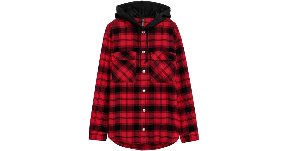 Hooded Flannel Shirt H&m Online Sales, UP TO 66% OFF | www.aramanatural.es
