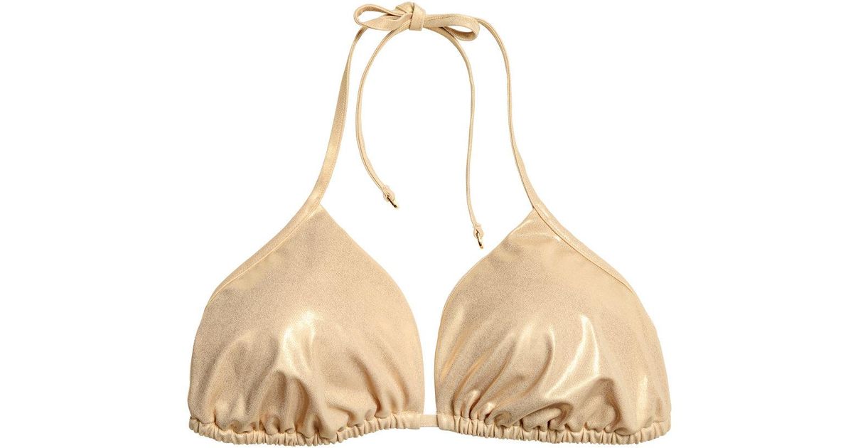 h and m gold swimsuit