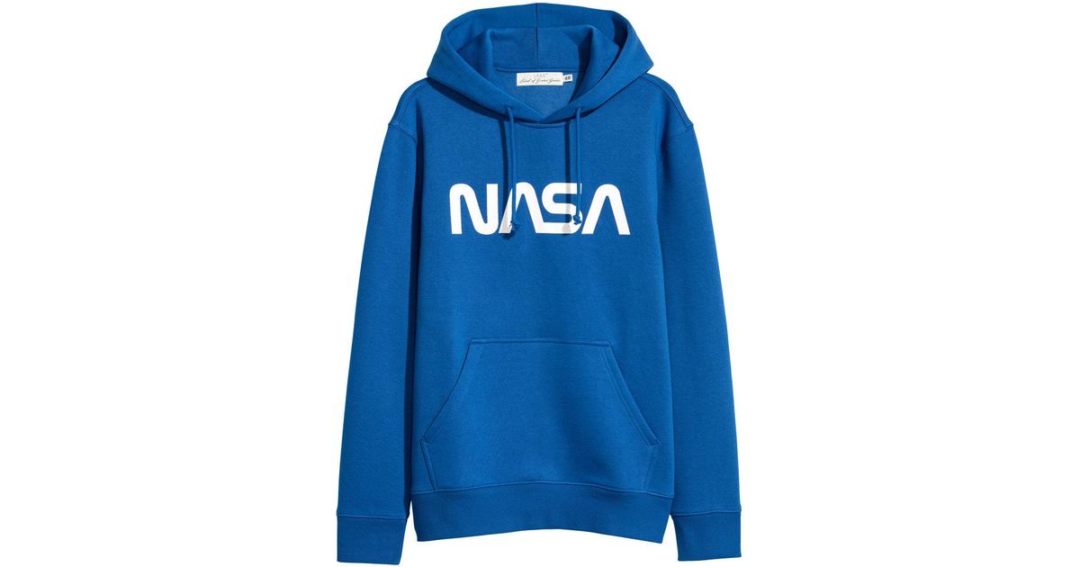 blue nasa hoodie h&m