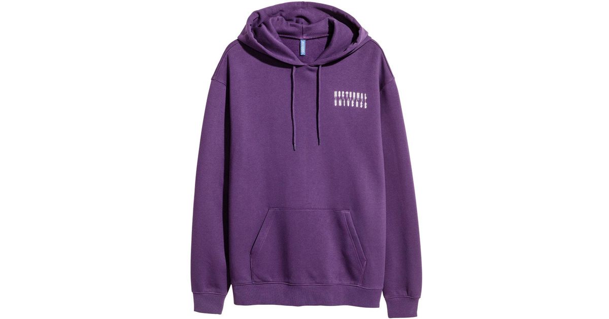 h and m purple hoodie