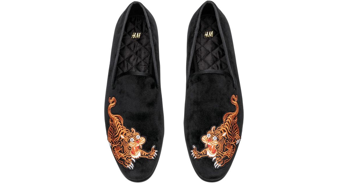 h and m black loafers