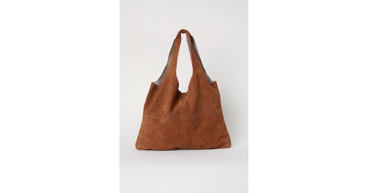 h&m suede bag