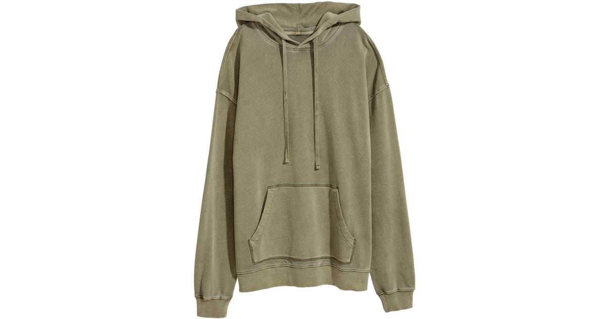washed hooded top