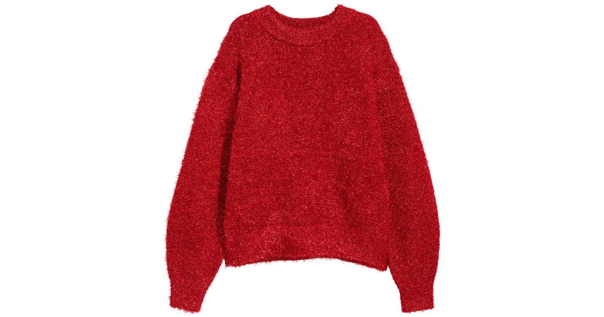 red sparkly jumper