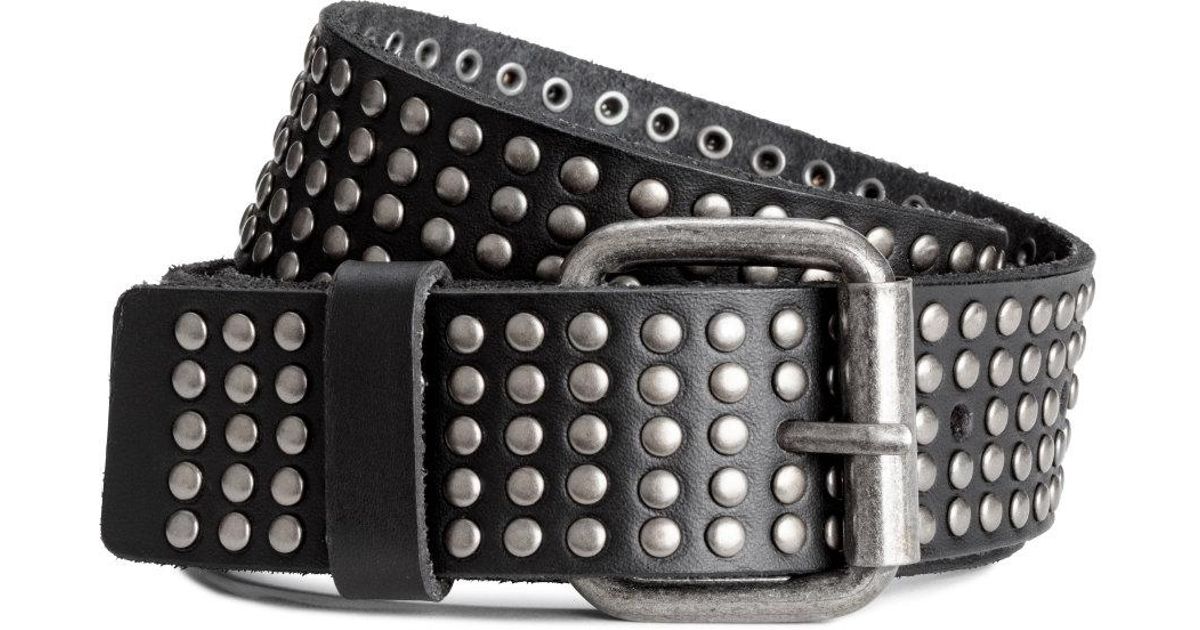studded leather belt