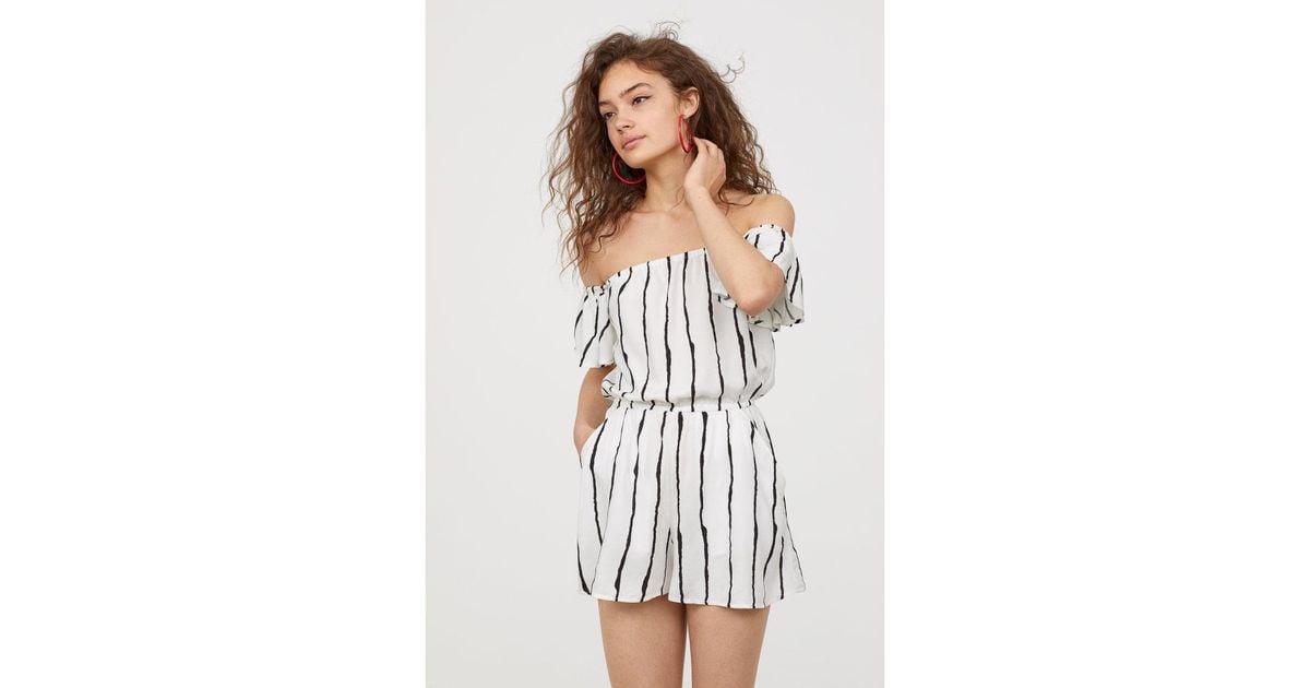 off the shoulder playsuit australia